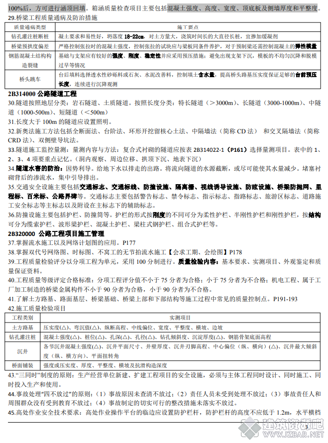 2018二级建造师《公路工程管理与实务》考前四页纸3.png